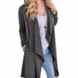 Elegant Autumn Winter Jackets Coats Long Sleeve Irregular Long Jacket 2017 Women Femme Slim Outerwea