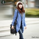 Women Warm Cashmere Sweaters Coats Casual Autumn Winter Wool Knitted Coats Elegant Long Sleeve Solid