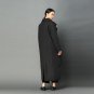 new autumn winter lapel solid color gray split joint  big size cotton-padded coat women jacket fashi