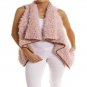Outerwear Vests Turn-down Collar Jacket Colete Feminino Winter Women Lamb Wool Vest Irregular Hem Wa
