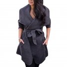 Winter Wool Blends Coat Women Woolen Ruffle Outerwear Female Jacket Trench Oversize Warm Outwear Coa