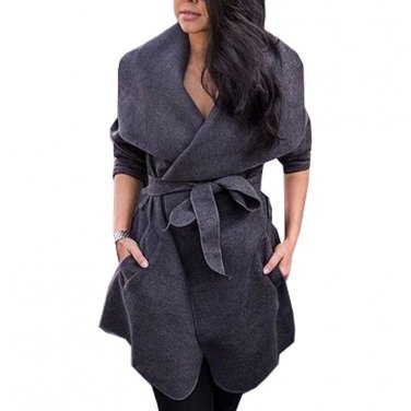 Winter Wool Blends Coat Women Woolen Ruffle Outerwear Female Jacket Trench Oversize Warm Outwear Coa