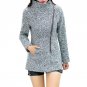 Woman Winter Woolen Blended Long Coat Korean Style Turn Down Collar Female Slim Overcoat Winter Coat