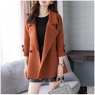 Autumn Elegant Women Winter Coat Double Breasted Wool Coat Women Slim Womens Coats 2017 Office Lady 