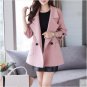 Autumn Elegant Women Winter Coat Double Breasted Wool Coat Women Slim Womens Coats 2017 Office Lady 