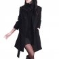 Women Warm Wool Blends Long Outerwear Bandage Fashion Woolen Coat Winter Slim Double Breasted Overco