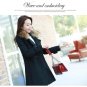New Winter Fake Fur Collar Coat For Women 2017 Autumn Fashion Double Breasted Wool Coats Casual Oute