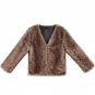 European Style Women Solid Ultra-Warm Autumn Winter Coats Thick Wool Rabbit Faux Fur Coat V-neck Nat