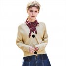 New Design Women England Preppy Style V Neck Cardigan Coat Winter Autumn Knit Wool Sweater Drop Ship