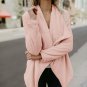 Warm Open Stitch Woolen Blends Women Jackets Coats 2017 Autumn Winter Long Sleeve Cardigan Overcoats