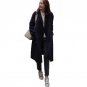 Women Casual OL Party Lapel Neck Warm Woolen Coat 2017 Winter Long Sleeve Loose Solid Buttons Fashio