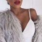 Women Winter Faux Fur Coats Jackets Pink Black Fur Coat Jackets Women Thicken Warm Fake Fur Outerwea
