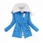 Women Lamb Wool Warm Coat Winter Thicken Overcoat Lacing Jacket Outwear Feminino Lapel Parka chaquet