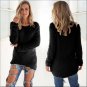 2016 Solid 4 Colors Sweater Womens Autumn Winter Solid Long Sleeve Fluffy Sweaters Jumper Blouse O-N