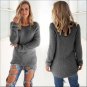 2016 Solid 4 Colors Sweater Womens Autumn Winter Solid Long Sleeve Fluffy Sweaters Jumper Blouse O-N