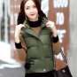 Women\'s Cotton Wool Collar Hooded Down vest Removable hat Hot high quality Brand New female winter
