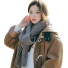 2017 Women Elegant Horn Buttons Hooded Woolen Coat Winter Loose Casual Long Sleeve Solid Lapel Neck 