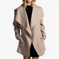 Women Jackets Coats 2017 Autumn Winter Vintage Lapel Long Sleeve Outwear Fashion Casual Loose Pocket