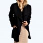 Women Jackets Coats 2017 Autumn Winter Vintage Lapel Long Sleeve Outwear Fashion Casual Loose Pocket