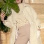 new autumn winter lapel long sleeve solid color white loose long warm jacket women coat fashion tid