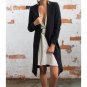 Cardigan Women Long Sleeve Overcoat 2017 Female Woolen Blends Coat Elegant OL Winter Warm Open Stitc