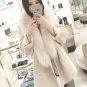 Winter New Women Warm Woolen Coat High Quality Fur Collar Turn-Down Collar Wool Coat Loose Cloak Ove