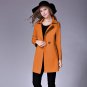 Double Breasted Women Jacket Coats New Style Slim Long Woolen Coat Solid Casual All-match Fashion La
