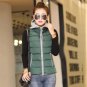 Winter Vest Women Brand cotton wool collar Removable hooded down vest Windproof Warm Waistcoat veste