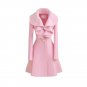 Turn-down Collar Female Coats New Autumn Winter Long Women Soild Long Overcoat Wool Blend Ladies Tr