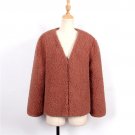 Fake Fur Short Jacket Winter Coats Women 2017 Casual Warm Lamb Fur Woolen Coat Autumn  Female Outwea
