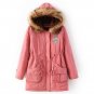 Lamb Wool Coat Women Parka Casual Patchwork Overcoat Thickening 2017 New Winter Women Warm Outwear P