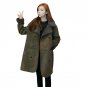 New Fashion Lambswool Suede Winter Warm Thick Long Plus Coat Jacket  winter coat  Hooded Women Wool 