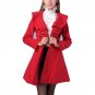 Autumn Winter X-long Turn-down Collar Female Coats Lotus Leaf Fold Pleated Coat Long Women Coat Over