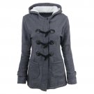 New Women Winter Keep Warmth Casual Coat Hooded Fashion Slim Turn-down Collar Female Long Sleeve Poc