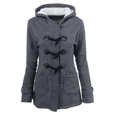 New Women Winter Keep Warmth Casual Coat Hooded Fashion Slim Turn-down Collar Female Long Sleeve Poc