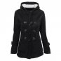 New Women Winter Keep Warmth Casual Coat Hooded Fashion Slim Turn-down Collar Female Long Sleeve Poc
