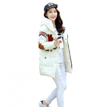 Women\'s Warm Winter Long Parka Hooded Slim Cotton Jacket Coat Outwear