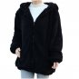 Winter Women Jacket Clothes Zipper Girl Loose Fluffy Bear Ear Long Sleeve Solid Fashion Hooded Warm