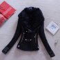 Coat Women Jacket Casacos Wool Coat Full Sleeve Winter Fashion Women Trench Wool Fur Collar Thick C