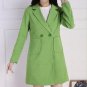 Autumn Winter Pockets Women Wool Blends Coat Long Slim Double Breasted Casaco Feminino Elegant Solid