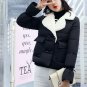 Women\'s Jackets Turn Down Collar Double Breasted Cotton Coats Short Wool Lamb Female Parka Womens S