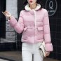 Women\'s Jackets Turn Down Collar Double Breasted Cotton Coats Short Wool Lamb Female Parka Womens S