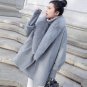 Winter Women Elegant Office Party Faux Fur Collar Jacket Overcoat Fashion Open Front Loose Casual Wo
