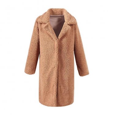 Warm Winter Coat Women Lamb Fur Woolen Coat Hairy Jacket Women Autumn Outerwear Large Size Long Coat