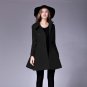 Fashion Long Medieval Trench Coat Women Winter Black Stand Collar Gothic Coat Elegant Women Coat Vin