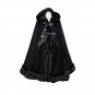 Warm Winter Long Hooded Cloak Classic Lolita Fur Coat for Women Sweet Girl Lolita Costume
