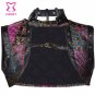 Red / Black Skull Net Sexy Corsets And Bustiers Vintage Gothic Jacket Steampunk Clothing Women Plus