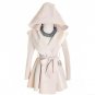 Spring Women Trench Coat Punk Gothic Fashion elegant Raincoat With Belt Plus Size Slim Outwear Coat