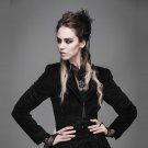 In the autumn of 2017 New Gothic Punk Rose Lace European Palace Korean slim slim female short coat t