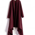 Woolen Long cardigan ON SALE leisure coat 110cm long design warm gothic open front long cardigan coa